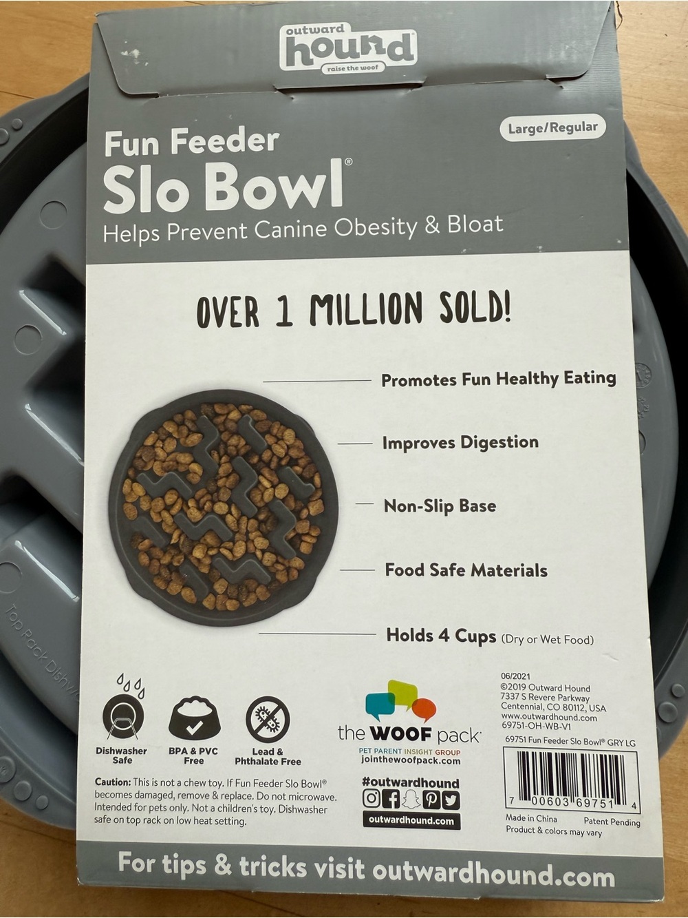 Dog Slow Feeder Bowl **NEW** - Picture 2 of 4